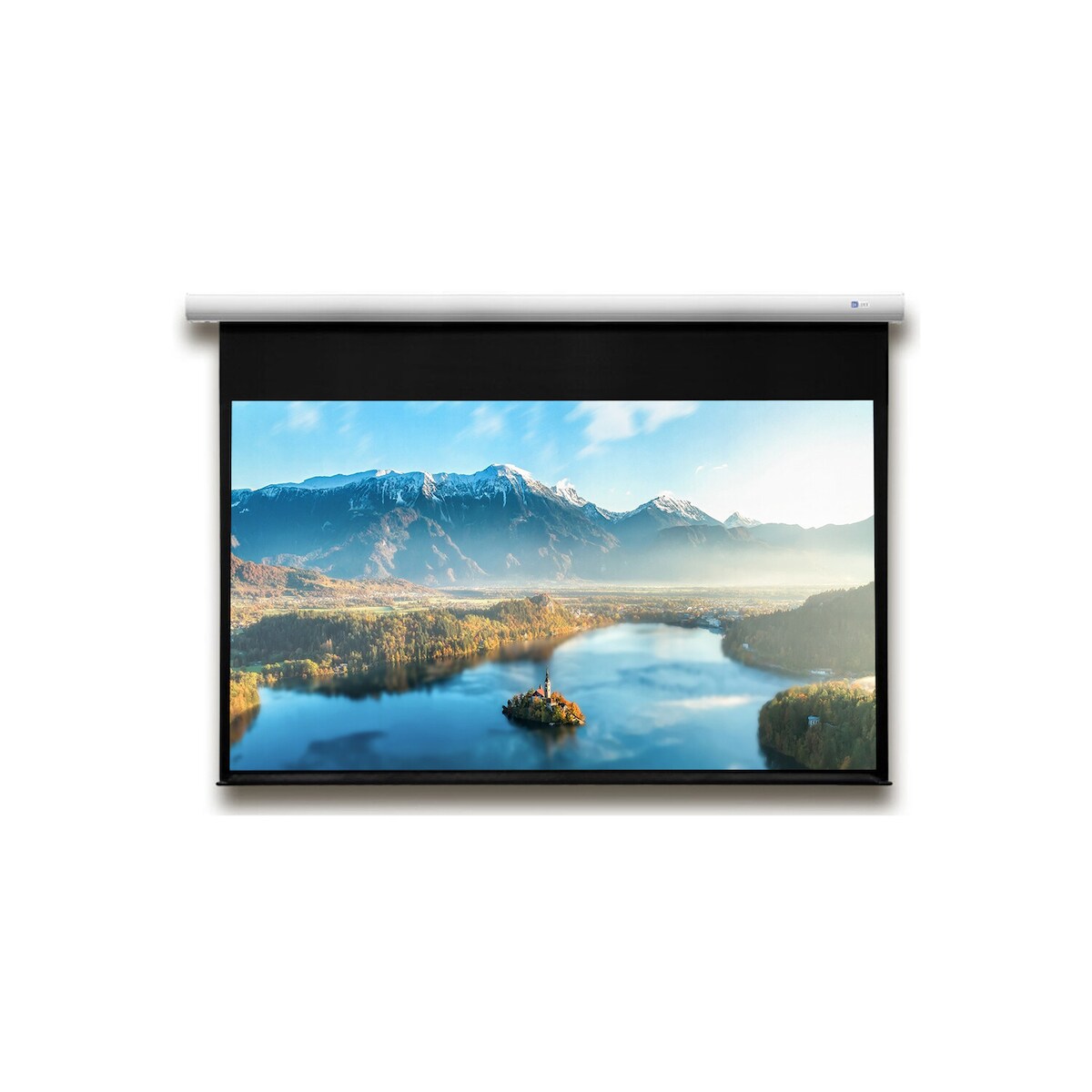 DELUXX Advanced Motorleinwand Elegance 16:9 Mattweiss Polaro 221 x 124 cm Image