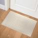 Hokku Designs Oneida Indoor Door Mat Synthetics in White/Brown | 24" W x 36" L | Wayfair 9A7A05B27CBB4CCF9C1598AC68931650