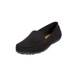 Extra Wide Width Women's The Milena Slip On Flat by Comfortview in Black (Size 9 1/2 WW)