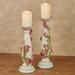 Rose Melody Candleholders Set of Two, Set of Two, Rose