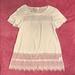 Anthropologie Tops | Anthropologie Deletta Cream Lace Top Nwt Small | Color: Cream/White | Size: S