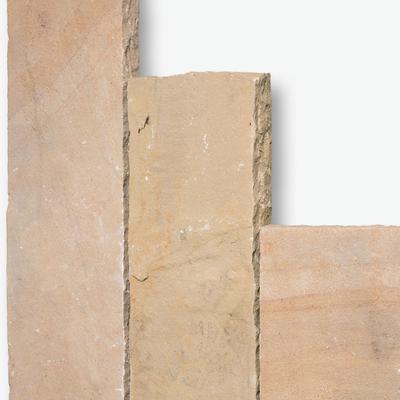 Seltra Natursteine Palisaden MANDRA Sandstein gelb-hellbeige, 7-9x25 cm, 75 cm