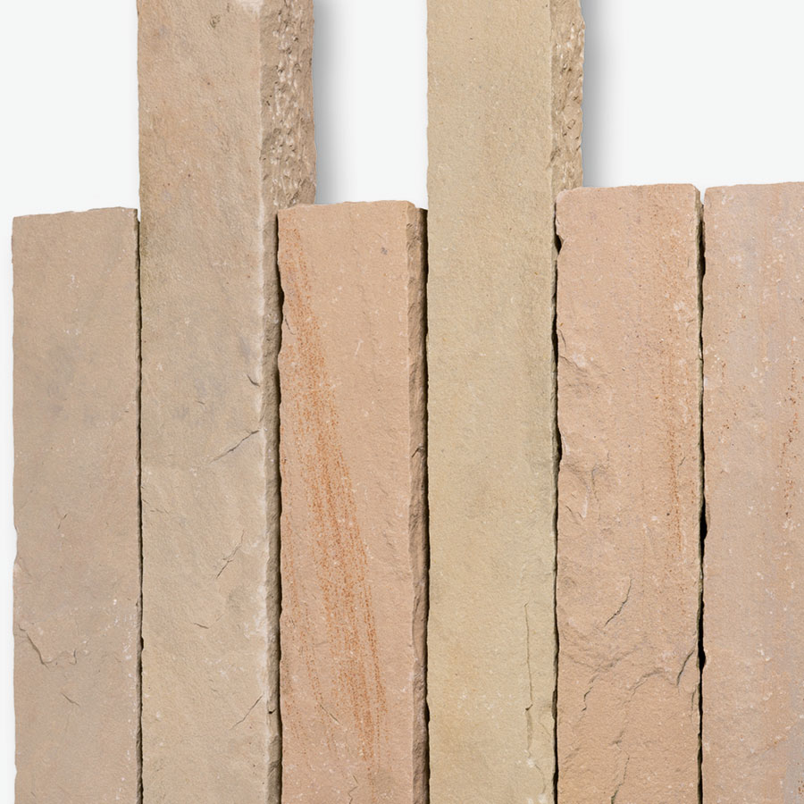 Seltra Natursteine Palisaden MANDRA Sandstein gelb-hellbeige, 12x12 cm, 30 cm Image