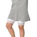 Plus Size Women's Lace Hem Bike Shorts by ellos in White (Size 30/32)