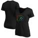 Women's Fanatics Branded Black Philadelphia Flyers Team Pride Logo V-Neck T-Shirt