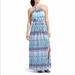 Athleta Dresses | Athleta Sunset Halter Maxi Dress | Color: Blue/White | Size: M