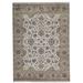 White/Yellow 94 x 0.25 in Area Rug - Bokara Rug Co, Inc. Hand-Knotted High-Quality Ivory & Gold Area Rug Wool | 94 W x 0.25 D in | Wayfair