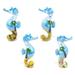 CoTa Global Puzzled 4 Piece Sea Horse Refrigerator Beach Magnet Set | 5 H x 4 W x 3.25 D in | Wayfair 7684