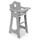 Badger Basket Doll High Chair Wood in Brown/Gray | 24 H x 10.5 W x 12.5 D in | Wayfair 15413
