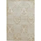 White 49 x 0.25 in Area Rug - Bokara Rug Co, Inc. Hand-Knotted High-Quality Gold Area Rug Viscose/Wool | 49 W x 0.25 D in | Wayfair