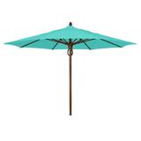 Darby Home Co Sanders Rustic 11' Market Umbrella Metal in Green | Wayfair DBHM7781 42916895