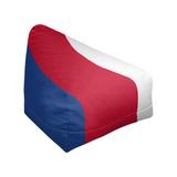 East Urban Home Los Angeles Standard Bean Bag Chair Polyester/Fade Resistant in Red/Blue | 27 H x 27 W x 30 D in | Wayfair