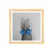 East Urban Home 'Mr. Pineapple II' by Chelsea Victoria - Painting Print Paper, Wood in Black/White | 16 H x 16 W x 1 D in | Wayfair