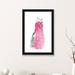 East Urban Home 'Fuschia Feathers' by Albina Bratcheva - Painting Print Paper/Metal in Gray/Pink | 32 H x 24 W x 1 D in | Wayfair