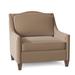 Lounge Chair - My Chic Nest Jill 36" Wide Lounge Chair Wood/Velvet/Fabric in White/Brown | 37 H x 36 W x 36 D in | Wayfair 678-108