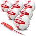 GoSports Pro Series Outdoor Beach Volleyball 6-Pack - Regulation Size Plastic in Red/White | 25.5 H x 25.5 W x 25.5 D in | Wayfair BALLS-VB-BEACH-6