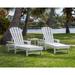 POLYWOOD® South Beach Chaise 3-Piece Set in Blue | Outdoor Furniture | Wayfair PWS178-1-WH