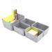 Welaxy Felt Office Desk Organizer Set in Gray | 3.7 H x 6.3 W x 8.9 D in | Wayfair W33172F2013