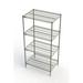 SPG Iss Contender 4 Tier Shelving Unit Wire/Metal in Gray | 74 H x 60 W x 18 D in | Wayfair IC186074KITCG