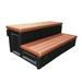 USA Spas Spa Hot Tub Step in Red/Black | 13.5 H x 36 W x 23 D in | Wayfair LASS36R-BL