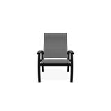 Red Barrel Studio® Hinch Patio Dining Chair Sling in Black | 39 H x 28.5 W x 30 D in | Wayfair C787FAFCB132436B89BCD3F8AA1A019E