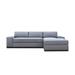 Black Sectional - My Chic Nest Evan 111.5" Wide Right Hand Facing Sofa & Chaise Linen/Polyester/Cotton/Velvet | 30 H x 111.5 W x 70 D in | Wayfair
