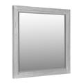 Modus Furniture Boho Chic Beveled Dresser Mirror in White | 40 H x 39 W x 2 D in | Wayfair 1JQ983B
