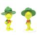 HomeStyles Woodstock Snoopy Peanuts 2 Piece Statue Set Resin/Plastic in Green/Yellow | 4 H x 3 W x 2.5 D in | Wayfair 52141