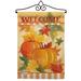 Breeze Decor Pumpkins Impressions Decorative 2-Sided Polyester 19 x 13 in. Flag Set in Orange | 18.5 H x 13 W x 1 D in | Wayfair