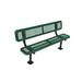 UltraSite Steel Park Outdoor Bench Metal in Green | 35 H x 96 W x 22.86 D in | Wayfair 940SM-P8-GRN