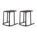 Orren Ellis Craigmillar C End Table Set Plastic/Acrylic in Brown | 20.9 H x 17.5 W x 22 D in | Wayfair EA3C7D7A6DBE42098C10BABF4943B17E