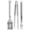 Mr. Bar-B-Q 3 Piece Grilling Tool Set in Gray | 16.75 H x 1 W x 1 D in | Wayfair 02083YNST