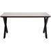 National Public Seating Rectangular Conference Table Wood/Metal in Gray | 30 H x 60 W x 36 D in | Wayfair CLT3660D2MDPEGY