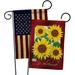 Breeze Decor Sunflowers Impressions Decorative 2-Sided Polyester 19 x 13 in. Garden Flag in Red/Yellow | 18.5 H x 13 W in | Wayfair