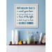 Latitude Run® 'Rules & Respect' - Picture Frame Painting Print on Paper in Blue/White | 24 H x 24 W x 1.5 D in | Wayfair