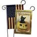 Breeze Decor Merry Halloween 2-Sided Polyester 19 x 13 in. Garden Flag in Black/Brown | 18.5 H x 13 W in | Wayfair