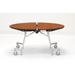 National Public Seating Circular Cafeteria Table, Steel in Red | 29 H x 60 W x 60 D in | Wayfair MT60R-MDPECRRE