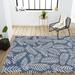 Blue/Navy 108 x 0.19 in Area Rug - Bayou Breeze Mechling Navy/Ivory Rug Polypropylene | 108 W x 0.19 D in | Wayfair