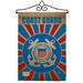 Breeze Decor Impressions Decorative 2-Sided Polyester 19 x 13 in. Flag Set in Blue/Brown | 18.5 H x 13 W in | Wayfair