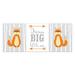 Isabelle & Max™ Adda Dream Big Little One 3-Piece Paper Print Set Paper in Orange | 10 H x 8 W x 0.1 D in | Wayfair