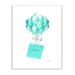 House of Hampton® Blue Balloons & Gift Bag Glam Fashion' by Amanda Greenwood - Painting Print Wood in Brown | 19 H x 13 W x 0.5 D in | Wayfair