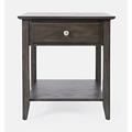 Red Barrel Studio® Sigwarth End Table w/ Storage Wood in Brown | 22 H x 22 W x 24 D in | Wayfair B4969238A180470BBAF0F446B82F4DAF