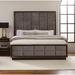 Red Barrel Studio® Appollonia Tufted Low Profile Standard Bed Wood & /Upholstered/Polyester in Brown | 80 H x 81 W x 86 D in | Wayfair