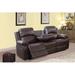 Red Barrel Studio® Toader 82" Faux Leather Pillow Top Arm Reclining Sofa Faux Leather in Brown | 40 H x 82 W x 37 D in | Wayfair