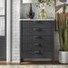 Brayden Studio® Lebel 5 Drawer Chest Wood in Brown/Gray | 40.5 H x 31.25 W x 15.5 D in | Wayfair 20C9533F7B004B93BBBF6C80D6F8E026