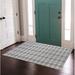 Loon Peak® Cabarley Indoor Door Mat Synthetics in Gray/Green/White | 24" W x 36" L | Wayfair 8742BDB971F540F8998C54D24038ED82