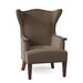 Wingback Chair - Fairfield Chair Linton 30.5" Wide Slipcovered Wingback Chair Fabric in Red/Gray/Brown | 41 H x 30.25 W x 29 D in | Wayfair