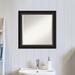 Winston Porter Reshard Ridge Traditional Beveled Bathroom/Vanity Wall Mirror Plastic in Brown | 25 H x 25 W x 1 D in | Wayfair