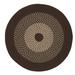 Brown/White 84 x 0.5 in Area Rug - August Grove® Divine Hand Braided Brown/Ivory Area Rug Polypropylene | 84 W x 0.5 D in | Wayfair