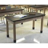 National Public Seating 30" H Wood Science Table in Brown | 30 H x 60 W x 30 D in | Wayfair SLT1-3060H
